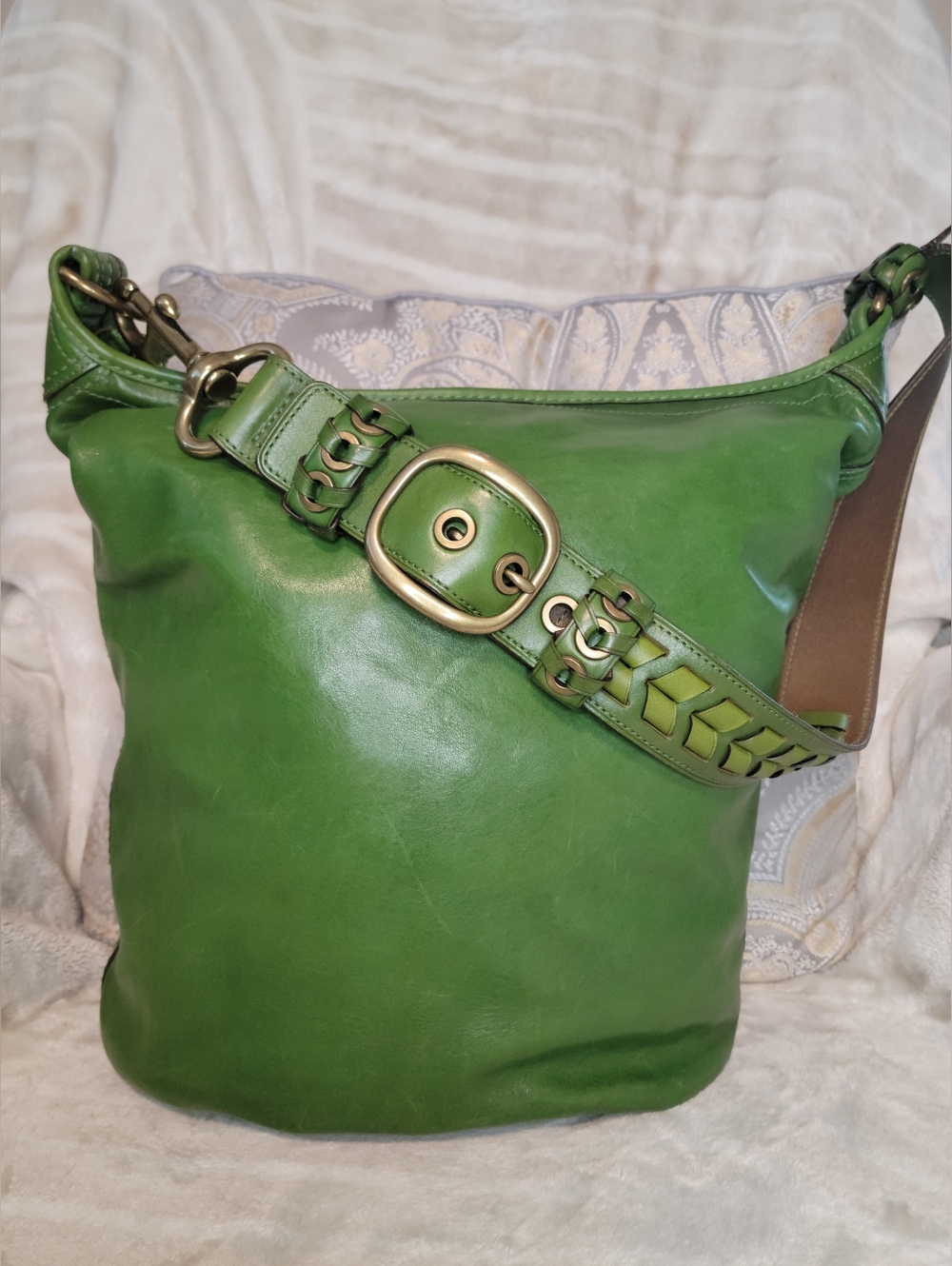 🦄 COACH SAMPLE MARKET WEEK XL TATTERSALL BUCKET BAG 🦄
